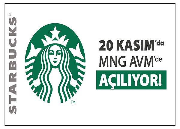 Ünlü Kahve Zinciri Starbucks, Erzurum MNG’de 20 Kasim’da Açiliyor.