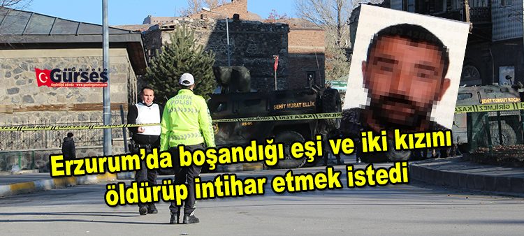 Cinnet getiren sahis bosandigi esi ve iki kizini öldürüp intihar etmek istedi