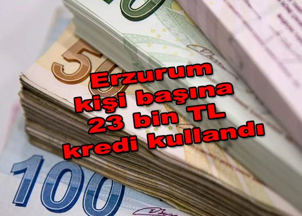 Erzurum kisi basina 23 bin TL kredi kullandi