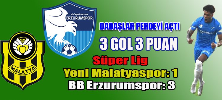 Süper Lig’in 15. haftasinda Yeni Malatyaspor, sahasinda Büyüksehir Belediye Erzurumspor’u konuk etti