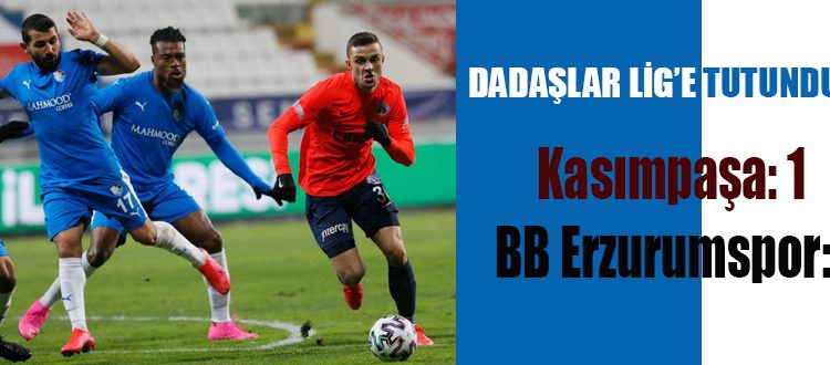 Süper Lig: Kasimpasa: 1 – BB Erzurumspor: 2