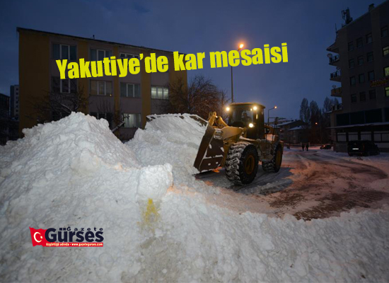 Yakutiye’de kar mesaisi