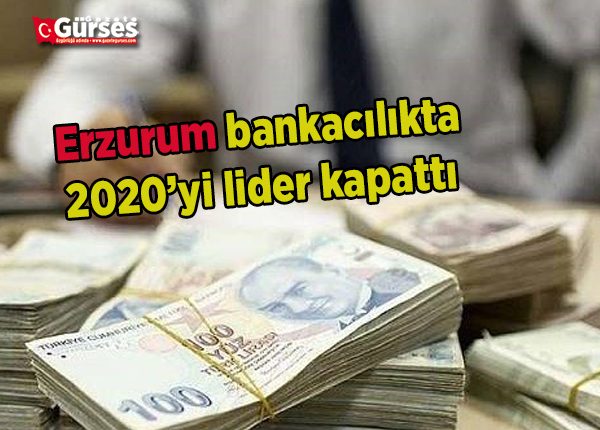 Erzurum bankacilikta 2020’yi lider kapatti