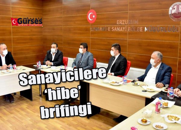 Sanayicilere ‘hibe’ brifingi