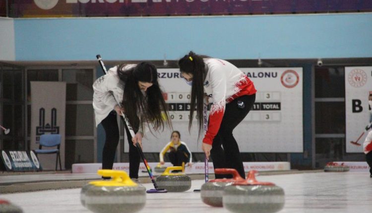 Curling Süper Lig müsabakalari 95 sporcunun katilimiyla Erzurum’da basladi