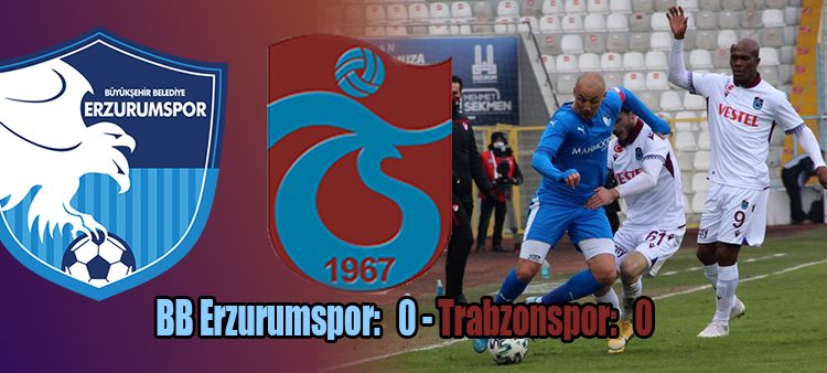 Süper Lig: BB Erzurumspor: 0 – Trabzonspor: 0