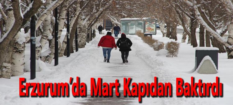 Erzurum’da Mart kapidan baktirdi