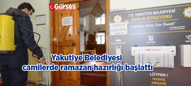 Yakutiye Belediyesi camilerde ramazan hazirligi baslatti