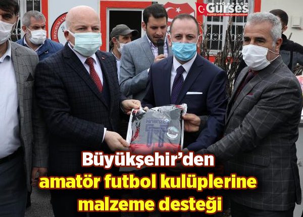 Büyüksehir’den amatör futbol kulüplerine malzeme destegi