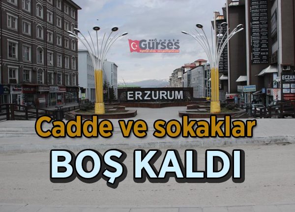 Erzurum’da sokaga çikma kisitlamasi