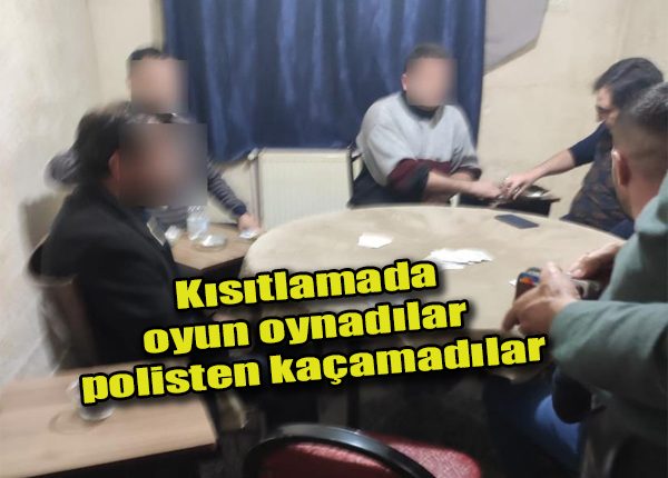 Kisitlamada oyun oynadilar polisten kaçamadilar