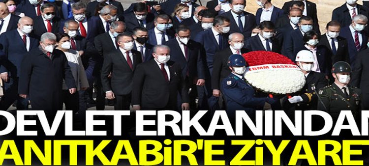 Devlet erkanindan Anitkabir’e ziyaret