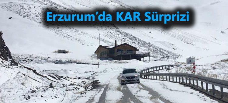 Erzurum’da kar sürprizi