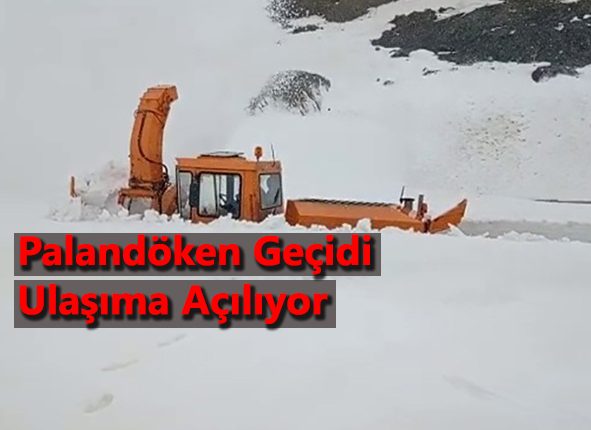 Palandöken geçidi ulasima açiliyor