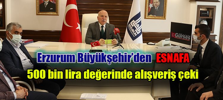 BÜYÜKSEHIR’DEN PANDEMIDEN ETKILENEN ESNAFA ALISVERIS ÇEKI DESTEGI