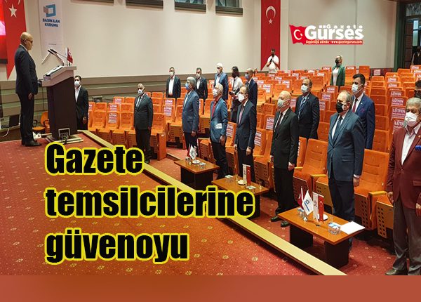 Gazete temsilcilerine güvenoyu