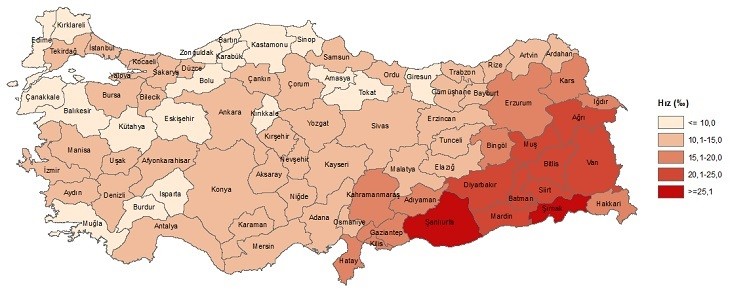 Erzurum Dogum istatistikleri açiklandi