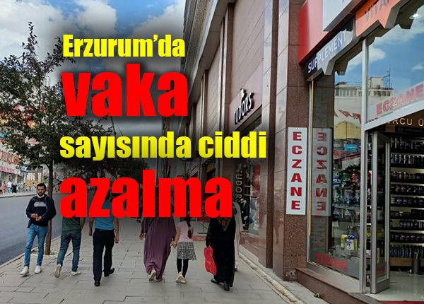 Erzurum’da vaka sayisinda ciddi azalma