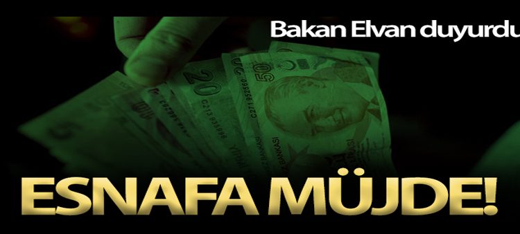 Hazine ve Maliye Bakani Elvan’dan esnafa müjde