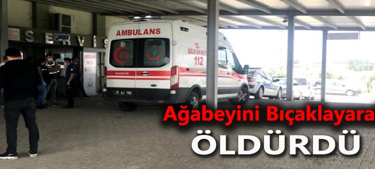 Agabeyini biçaklayarak öldürdü