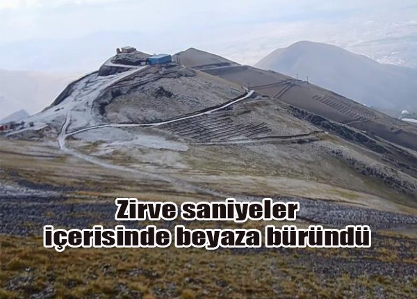 Zirve saniyeler içerisinde beyaza büründü