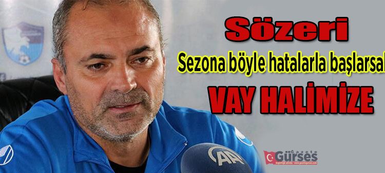 Erkan Sözeri: “5-6 transfer yapmamiz gerektigi ortaya çikti”