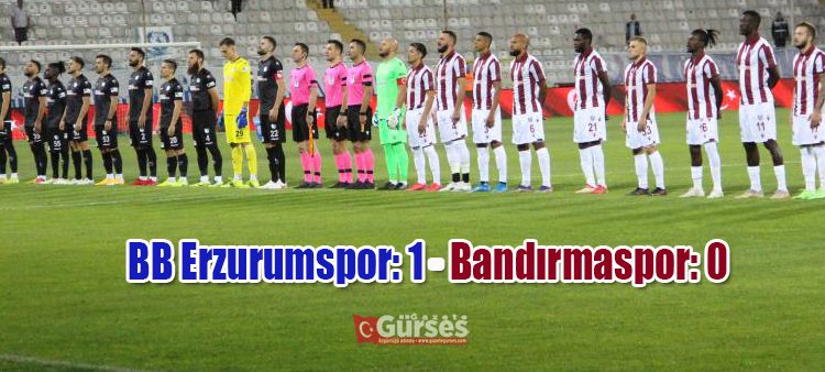 TFF 1. Lig: BB Erzurumspor: 1 – Bandirmaspor: 0