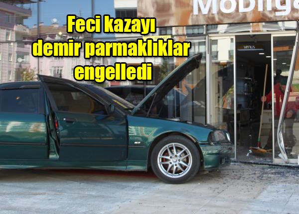 Feci kazayi demir parmakliklar engelledi