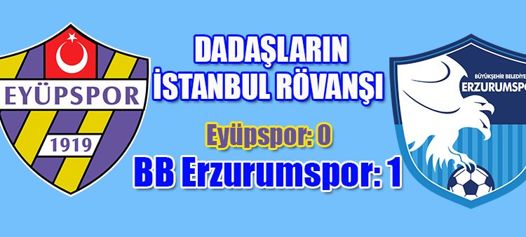 TFF 1. Lig: Eyüpspor: 0 – BB Erzurumspor: 1