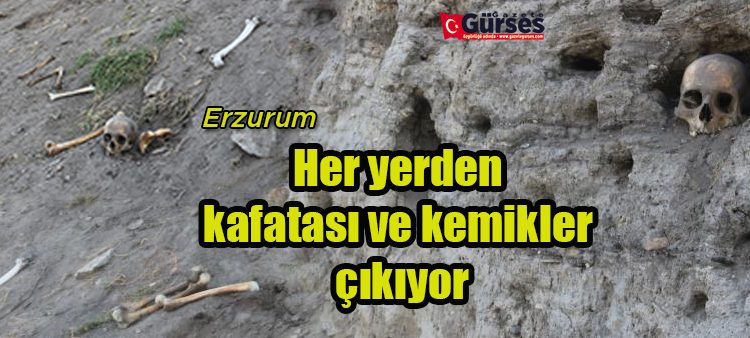 Korkutan görüntü: Her yerden kafatasi ve kemikler çikiyor