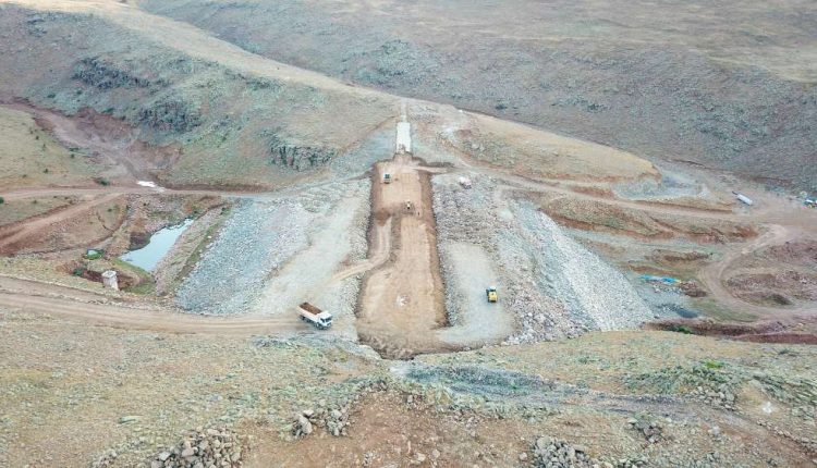 Erzurum Kösk Baraji’nda çalismalar araliksiz devam ediyor