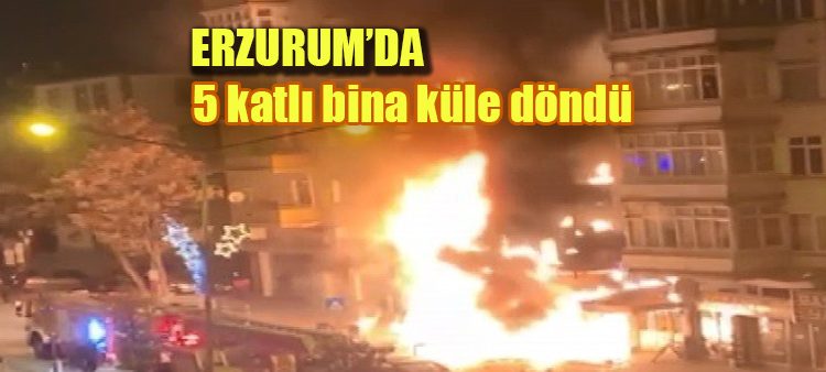 5 katli bina küle döndü: Yanan evlerini gözyaslari içerisinde izlediler