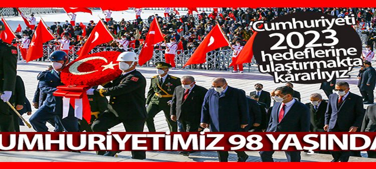 Cumhuriyetimiz 98 yasinda! Anitkabir’de 29 Ekim Cumhuriyet Bayrami Töreni