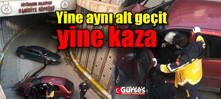 Yine ayni alt geçit yine kaza