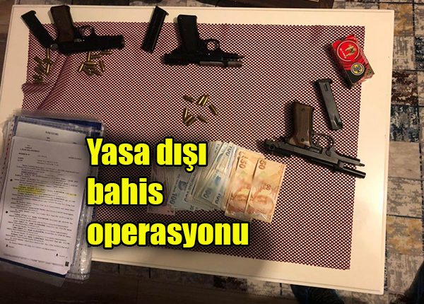 Samsun merkezli 5 ilde yasa disi bahis operasyonu: 14 gözalti