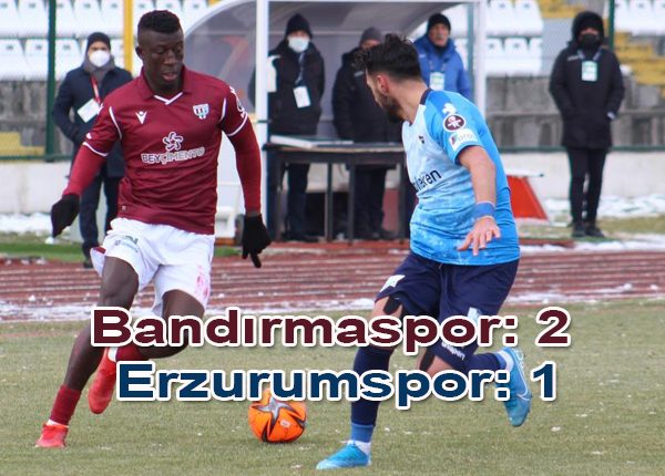 Spor Toto 1. Lig: RH. Bandirmaspor: 2 – BB Erzurumspor: 1