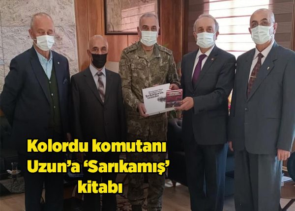 Kolordu komutani Uzun’a ‘Sarikamis’ kitabi