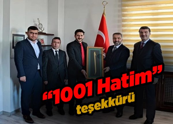 Diyanet-Sen Erzurum’dan, Il Müftülügüne “1001 Hatim” tesekkürü