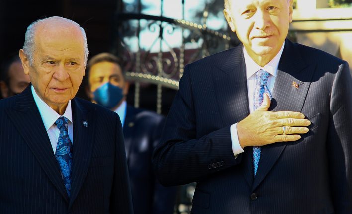 Cumhurbaskani Erdogan ile MHP lideri Bahçeli’nin görüsmesi sona erdi